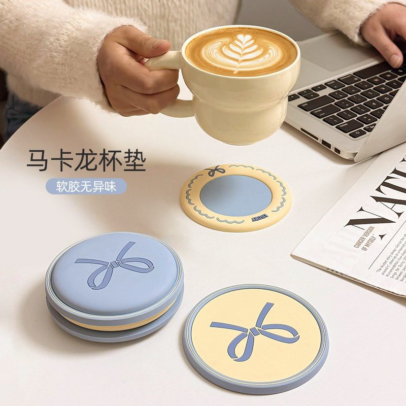 马卡提蝴蝶结隔热垫防烫卡通碗垫防水防油耐高温餐桌垫子套装杯垫,餐饮具,餐垫,淘宝优惠券,粉丝福利购,淘宝优惠卷