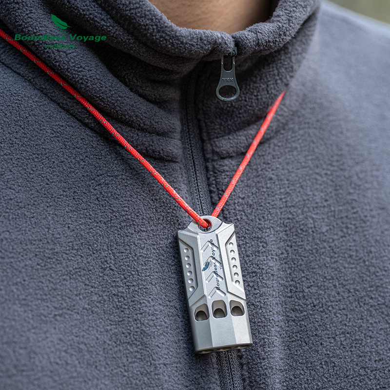 必唯纯钛户外高频哨子爆音口哨