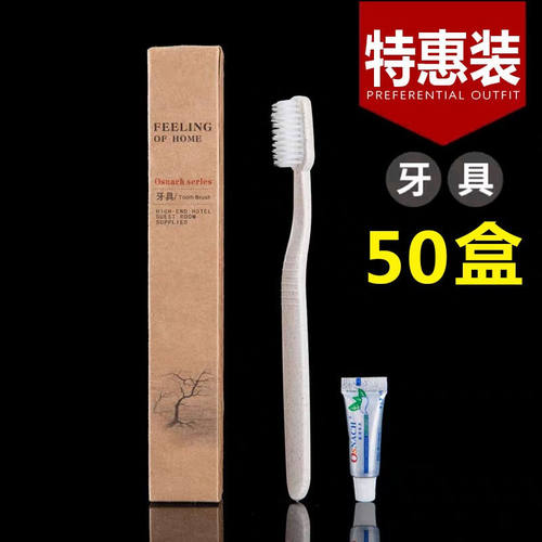 欧诗奈泉（OSNACH）高档酒店宾馆一次性牙刷牙膏套装洗漱用品家用