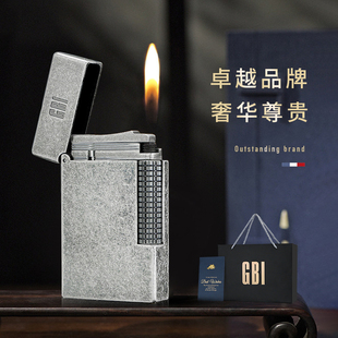 英国GBI大船朗声打火机可充气高档品牌侧滑轮复古送男友高端礼品