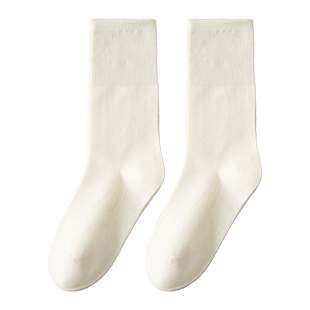 袜子女春秋款咖色堆堆袜吸汗防臭长袜产后月子袜抗起球夏季中筒袜