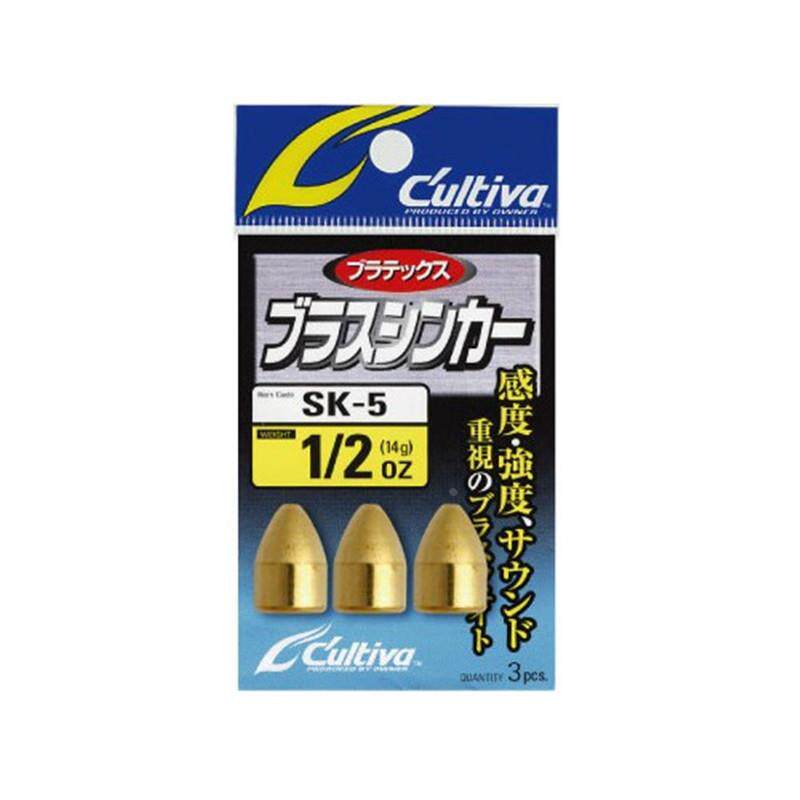欧娜子弹形铅坠SK-5深海路亚OWNER船钓底钓铁板配重铅11712