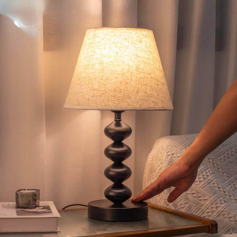 台灯卧室床头北欧侘寂风复古温馨宿舍书房触摸带开关高颜值桌灯