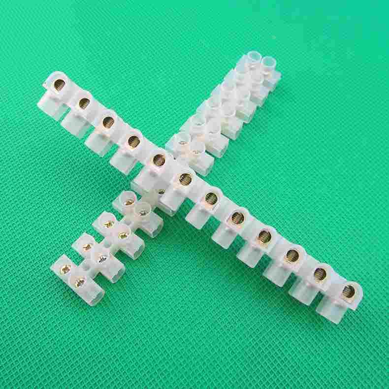 X3-8012塑料接线端子 透明接线排 80A端子台 电线连接器12P接线柱