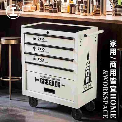 GREENER收纳车工业风收纳柜储物柜画材收纳车集装箱工具车小推车