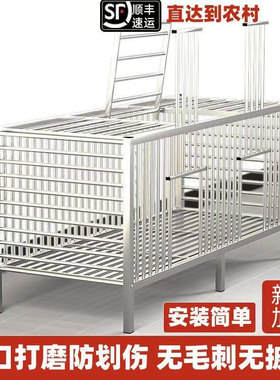 不锈钢鸡笼家用特大号农村家庭室内户外阳台鸭兔鹅笼子小鸡养殖笼