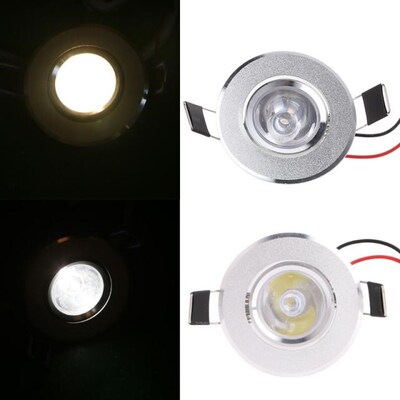 LED Spot Lights Ceiling Lamp 85-265V 1W Downlight Cabinet Mi