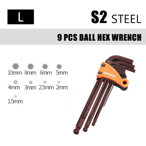 Hex Wrench Set Screwdriver Universal Allen Key 1.5mm-10mm 9P