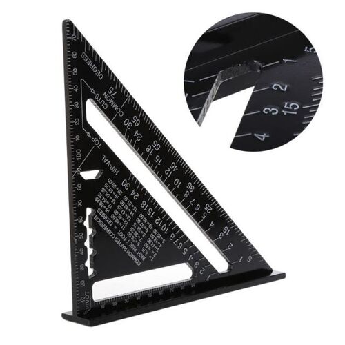 7 Inch Metric Aluminum Alloy Speed Square Roofing Triangle A