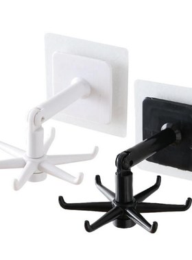 360 Degrees Kitchen Hooks Rotated Punch-free Self Adhesive H