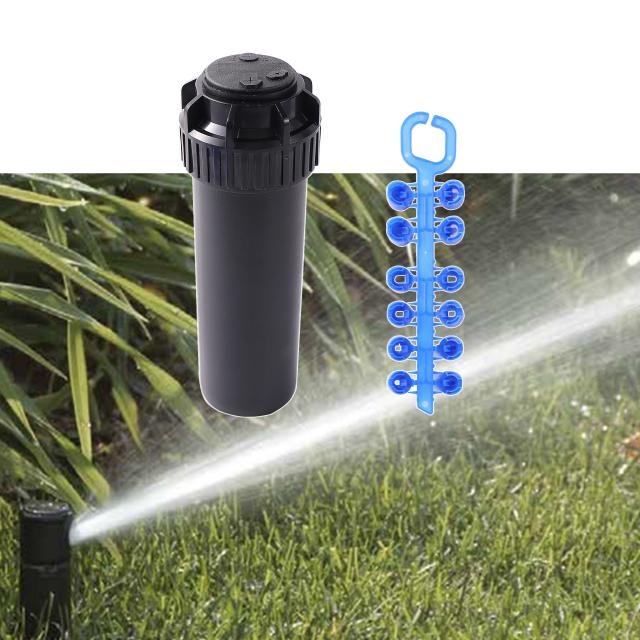 4 Pcs Adjustable 40°~360° Pop-up Sprinklers with Replaceme