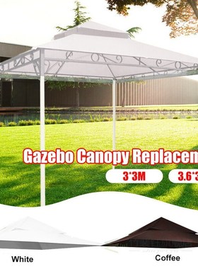 Outdoor Waterproof Gazebo Canopy Top Replacet 2-tier Cover f