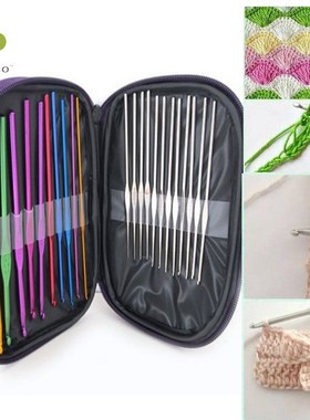 22pcs/set Hand Sewing Needles Knitting Needles Metal Crochet