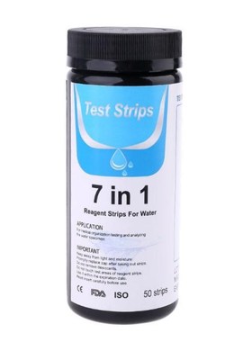 50Strips/bottle Water Test Strip Reagent  7in1 Bromine pH al
