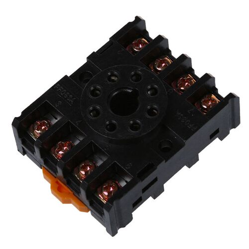 New 8 Round Pin 8-Pin PF083A Relay Base Socket