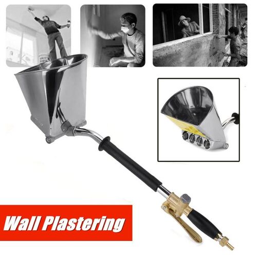 Mortar Sprayer Wall Mortar Guns Stucco Shovel Hopper Ladle C