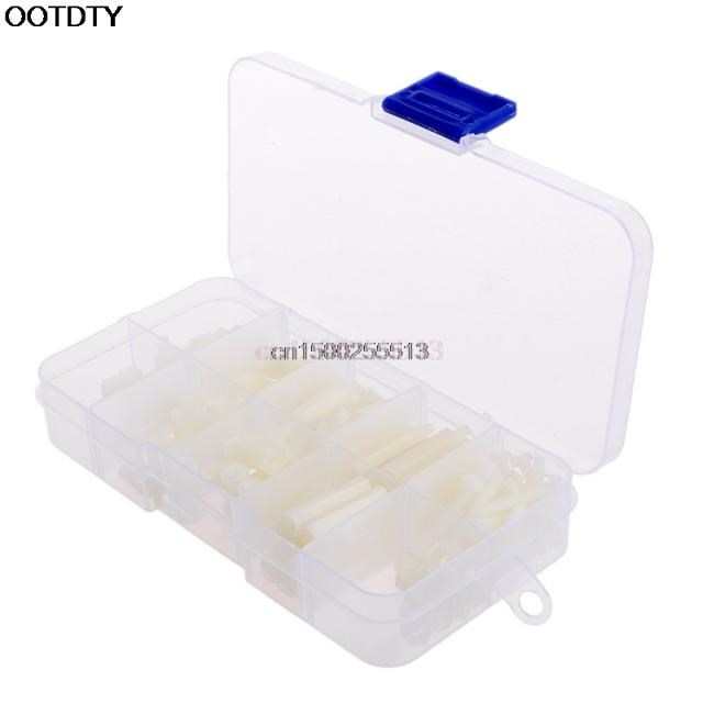 M3 Nylon Hex Spacers Screw Nut Assortment Kit Stand off Plas