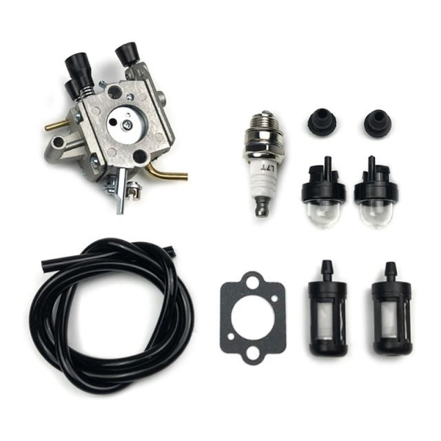 Carburetor Carb Primer Bulb Spark Plug Fuel Filter Line 适用