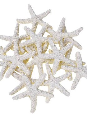 30 Pieces Beige Resin Pencil Finger Starfish For Wedding Dec