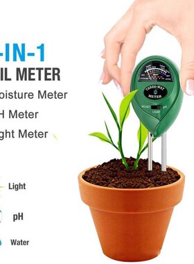 3 in1 Soil Moisture Sunlight PH Meter Tester for Plants Flow