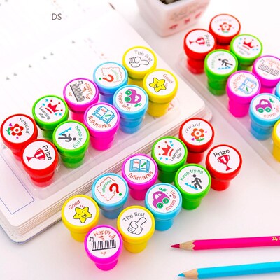10 pcs/set English Teacher Reviews Stamps Seal set  Scrap