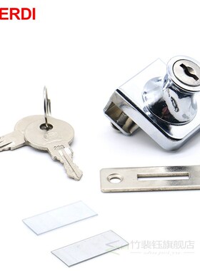 -407 Single Glass Lock Zinc Alloy Showcase Cabinet Door Cyli