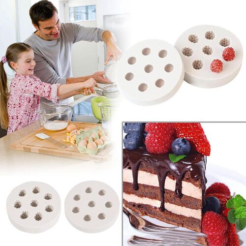 3D Fruit Strawberry Raspberry Blueberry Silicone Mold Fondan