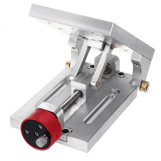 Aluminum Alloy 0-65° Adjustable Angle Drill Worktable Milli