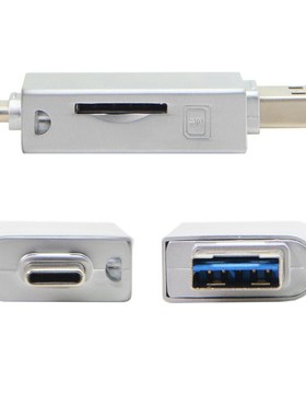 USB-C Type C to NM Nano Memory Card & TF Micro SD Card Reade