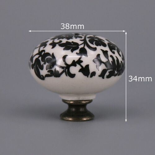 1PC Vintage Ceramic Knobs and Handles Door Handle Cupboard P
