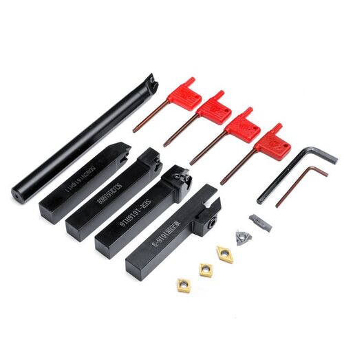 DANIU 5pcs 16mm Shank Lathe Turning Tool Holder Boring Bar C