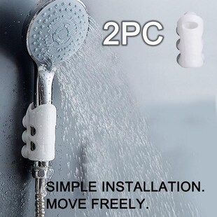 2Pcs Silicone Shower Suction Cup Toilet Bathroom Free Punchi