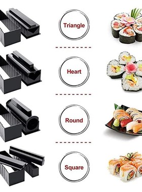10 PCS/Set Sushi Maker Equipment Kit,Japanese Rice Cake Ball
