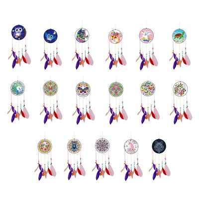 5D DIY Diamond Painting Acrylic Wind Chime Mosaic Kit Rhines