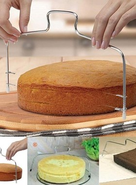 Adjustable Wire Cake Slicer Leveler Pizza Dough Cutter Trimm