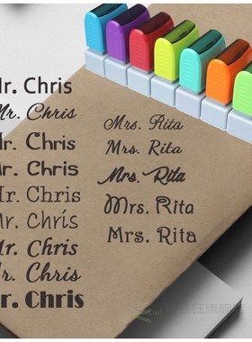 Teacher Name Custom Stamp Signature Calligraphy Selfing ink