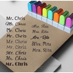 Teacher Name Custom Stamp Signature Calligraphy Selfing ink