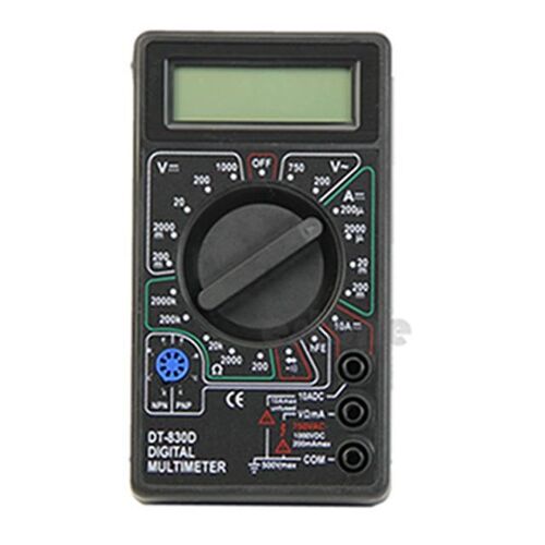 1pc Digital Multimeter with Buzzer Voltage Ampere Meter Test