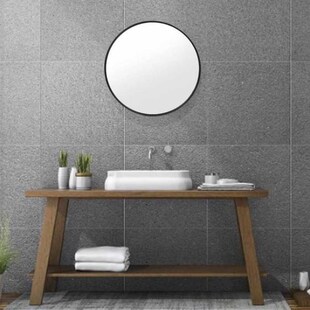 Round Mirror Wall-Mounted Circle Metal Framed Decorative Mir