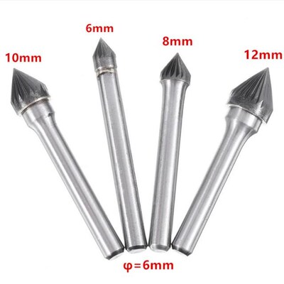 6mm Shank J Series Tungsten Carbide Single groove Burr Rotar