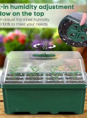 Seed Starter Tray Cells Plant Germination Kit Garden Seed St