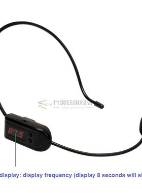 FM Wireless Microphone Headset Megaphone Radio Mic  Loudspea