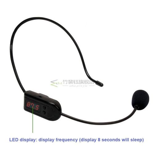 FM Wireless Microphone Headset Megaphone Radio Mic  Loudspea