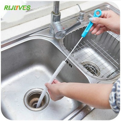 Home Bendable Sink Tub Tet Dredge Pipe Snake Brush Tools Bat