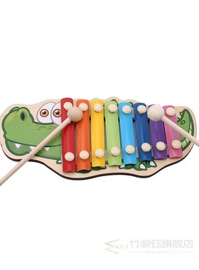 Children Musical  Rainbow Wooden Xylophone Instruts Children