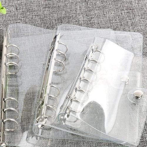 1Pc Transparent Color Plastic Clip File FolderA5/A6/A7 Noteb