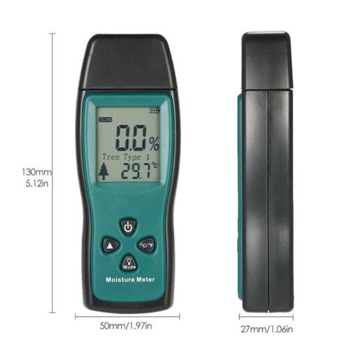 Two Pins Digital Wood Moisture Meter Wood Humidity Tester Ti