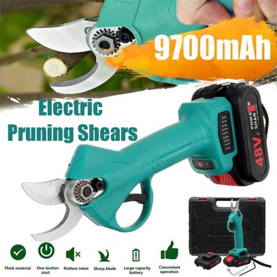 48VF Cordless Electric Pruning Shears Secateur Pruner Tree B