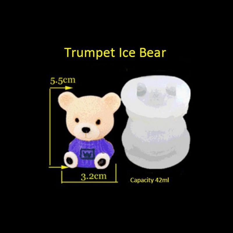 3d bear silicone cake chocolate ice cube mold maker silicone