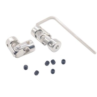 Hot 5pcs 4*3mm4*5mm Boat Metal Cardan Joint Gimbal Couplings